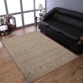 thumbnail image 1 of Rugsotic Carpets Handmade Rugs Hand Knotted Loom Rectangle 5'x8' Beige Wool for Indoor Use, 1 of 5