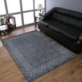 thumbnail image 1 of Rugsotic Carpets Handmade Rugs Hand Knotted Loom Rectangle 5'x8' Charcoal Wool for Indoor Use, 1 of 5