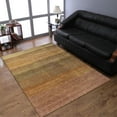 thumbnail image 1 of Rugsotic Carpets Handmade Rugs Hand Knotted Loom Rectangle 5'x8' Gold Wool for Indoor Use, 1 of 5