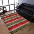 thumbnail image 1 of Rugsotic Carpets Hand Knotted Wool Area Rug 5'x8' Green Blue Contemporary Rectangle Indoor Rug for Living Room, Bedroom Antimicrobial L00212, 1 of 5