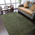 thumbnail image 1 of Rugsotic Carpets Handmade Rugs Hand Knotted Loom Rectangle 5'x8' Green Wool for Indoor Use, 1 of 9