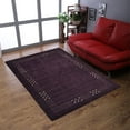 thumbnail image 1 of Rugsotic Carpets Handmade Rugs Hand Knotted Loom Rectangle 5'x8' Purple Wool for Indoor Use, 1 of 6