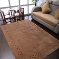 thumbnail image 1 of Rugsotic Carpets Handmade Rugs Hand Knotted Loom Rectangle 6'7''x9'10'' Light Brown Wool for Indoor Use, 1 of 9