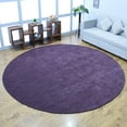 thumbnail image 1 of Rugsotic Carpets Handmade Rugs Hand Knotted Loom Round 6'x6' Purple Wool for Indoor Use, 1 of 6