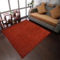 thumbnail image 1 of Rugsotic Carpets Handmade Rugs Hand Knotted Loom Square 6'x6' Dark Red Wool for Indoor Use, 1 of 5