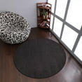 thumbnail image 1 of Rugsotic Carpets Handmade Rugs Hand Knotted Loom Round 6'x6' Charcoal Wool for Indoor Use, 1 of 6