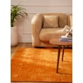 thumbnail image 1 of Rugsotic Carpets Handmade Rugs Hand Knotted Loom Square 6'x6' Orange Wool for Indoor Use, 1 of 10