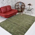 thumbnail image 1 of Rugsotic Carpets Handmade Rugs Hand Knotted Loom Rectangle 6'x9' Green Wool for Indoor Use, 1 of 10