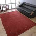 thumbnail image 1 of Rugsotic Carpets Handmade Rugs Hand Knotted Loom Rectangle 6'x9' Red Wool for Indoor Use, 1 of 8