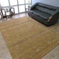 thumbnail image 1 of Rugsotic Carpets Handmade Rugs Hand Knotted Loom Rectangle 8'x11' Gold Wool for Indoor Use, 1 of 9