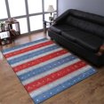thumbnail image 1 of Rugsotic Carpets Hand Knotted Wool Area Rug 8'x10' Blue Light Blue Contemporary Rectangle Indoor Rug for Living Room, Bedroom Antimicrobial L00212, 1 of 5