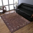 thumbnail image 1 of Rugsotic Carpets Handmade Rugs Hand Knotted Loom Rectangle 8'x10' Brown Wool for Indoor Use, 1 of 5