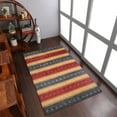 thumbnail image 1 of Rugsotic Carpets Handmade Rugs Hand Knotted Loom Rectangle 8'x10' Charcoal Gold Wool for Indoor Use, 1 of 5