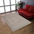 thumbnail image 1 of Rugsotic Carpets Handmade Rugs Hand Knotted Loom Rectangle 8'x11' Beige Wool for Indoor Use, 1 of 6