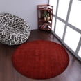 thumbnail image 1 of Rugsotic Carpets Handmade Rugs Hand Knotted Loom Round 8'x8' Red Wool for Indoor Use, 1 of 9