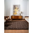 thumbnail image 1 of Rugsotic Carpets Handmade Rugs Hand Knotted Loom Square 8'x8' Brown White Wool for Indoor Use, 1 of 6