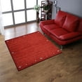 thumbnail image 1 of Rugsotic Carpets Handmade Rugs Hand Knotted Loom Square 8'x8' Red Wool for Indoor Use, 1 of 5