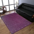 thumbnail image 1 of Rugsotic Carpets Handmade Rugs Hand Knotted Loom Rectangle 9'x12' Purple Wool for Indoor Use, 1 of 5