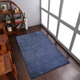 thumbnail image 1 of Rugsotic Carpets Hand Knotted Wool Area Rug 4'6''x6'6'' Blue Contemporary Rectangle Indoor Rug for Living Room, Bedroom Antimicrobial L00109, 1 of 4