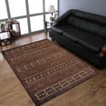 thumbnail image 1 of Rugsotic Carpets Handmade Rugs Hand Knotted Loom Rectangle 6'7''x9'10'' Brown Wool for Indoor Use, 1 of 5