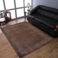thumbnail image 1 of Rugsotic Carpets Hand Knotted Wool Area Rug 8'x10' Brown Contemporary Rectangle Indoor Rug for Living Room, Bedroom Antimicrobial L00531, 1 of 5