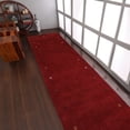 thumbnail image 1 of Rugsotic Carpets Handmade Rugs Hand Knotted Loom Runner 2'6''x12' Red Wool for Indoor Use, 1 of 8