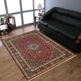 thumbnail image 1 of Rugsotic Carpets Hand Knotted Nir, Oriental Wool Area Rug, Red, 6'4''x9'7'', 1 of 5