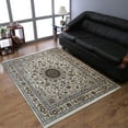 thumbnail image 1 of Rugsotic Carpets Hand Knotted Persian, Oriental Wool Area Rug, White,Gold, 5'7''x7'10'', 1 of 5
