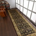 thumbnail image 1 of Rugsotic Carpets Hand Knotted Persian, Oriental Wool Semi-Worsted Runner Area Rug, Black, 2'6''x10', 1 of 5