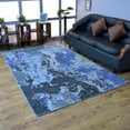 thumbnail image 1 of Rugsotic Carpets Hand Knotted Wool & Silk Area Rugs - 8'X10', Rectangle, Multicolor, Abstract Modern Design, High Pile Thick Handmade Anti Skid Area Rugs For Living Room, Bed Room (Nws117), 1 of 10