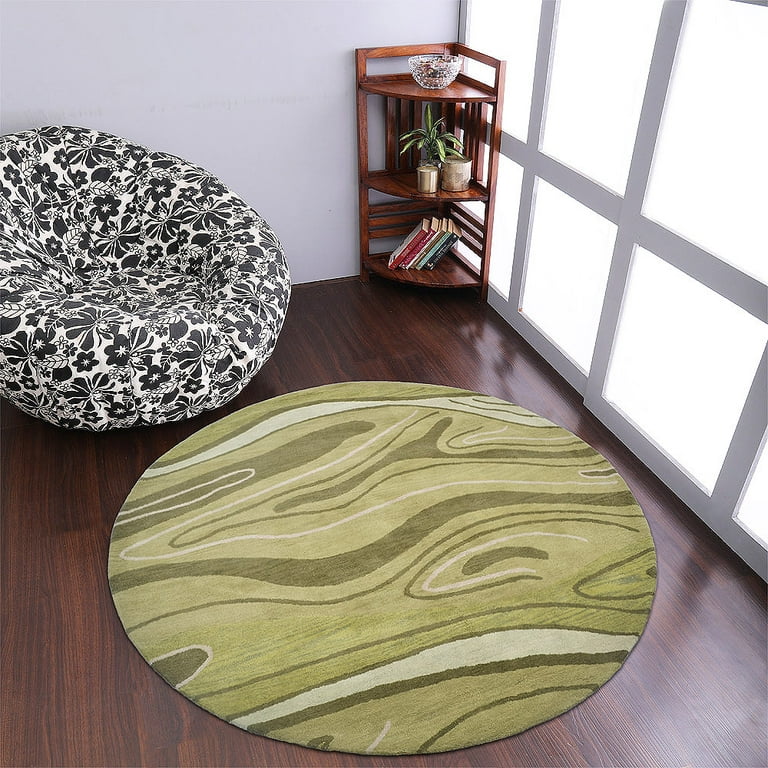 Round Wool Rugs & Carpets