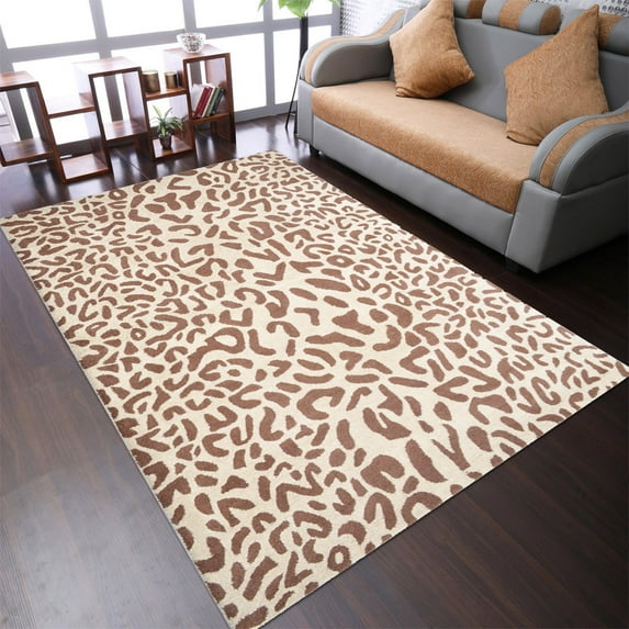 Rugsotic Carpets Hand Tufted, Contemporary Wool Area Rug, Camel,Brown, 8'x11'