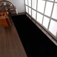thumbnail image 1 of Rugsotic Carpets Hand Tufted Shag Polyester Eco-Friendly Area Rugs - 2'6''x6', Runner, Black, Plain Solid Design, High Pile Handmade Anti Skid Rugs for Living Room, Bed Room K00111, 1 of 5