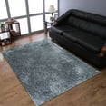 thumbnail image 1 of Rugsotic Carpets Hand Tufted Shag Polyester Eco-Friendly Area Rugs - 2'8''x4'11'', Rectangle, Light Blue, Plain Solid Design, High Pile Handmade Anti Skid Rugs for Living Room K00111, 1 of 5