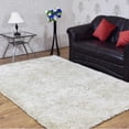 thumbnail image 1 of Rugsotic Carpets Hand Tufted Shag Polyester Eco-Friendly Area Rugs - 3'11''x5'7'', Rectangle, White, Plain Solid Design, High Pile Handmade Anti Skid Rugs for Living Room, Bed Room K00101, 1 of 5
