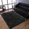 thumbnail image 1 of Rugsotic Carpets Hand Tufted Shag Polyester Eco-Friendly Area Rugs - 3'x5', Rectangle, Charcoal, Plain Solid Design, High Pile Handmade Anti Skid Rugs for Living Room, Bed Room K00111, 1 of 5
