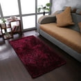 thumbnail image 1 of Rugsotic Carpets Hand Tufted Shag Polyester Eco-Friendly Area Rugs - 3'x5', Rectangle, Violet Black, Plain Solid Design, High Pile Handmade Anti Skid Rugs for Living Room, Bed Room K00111, 1 of 5