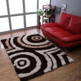 thumbnail image 1 of Rugsotic Carpets Hand Tufted Shag Polyester Eco-Friendly Area Rugs - 5'x8', Rectangle, Beige Brown, Plain Solid Design, High Pile Handmade Anti Skid Rugs for Living Room, Bed Room K00045, 1 of 5