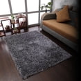 thumbnail image 1 of Rugsotic Carpets Hand Tufted Shag Polyester Eco-Friendly Area Rugs - 5'x8', Rectangle, Blue White, Plain Solid Design, High Pile Handmade Anti Skid Rugs for Living Room, Bed Room K00111, 1 of 5