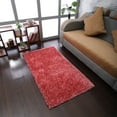 thumbnail image 1 of Rugsotic Carpets Hand Tufted Shag Polyester Eco-Friendly Area Rugs - 5'x8', Rectangle, Red White, Plain Solid Design, High Pile Handmade Anti Skid Rugs for Living Room, Bed Room K00111, 1 of 5