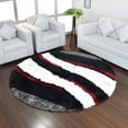 thumbnail image 1 of Rugsotic Carpets Hand Tufted Shag Polyester Eco-Friendly Area Rugs - 8'x8', Round, Multicolor, Plain Solid Design, High Pile Handmade Anti Skid Rugs for Living Room, Bed Room K00029, 1 of 6