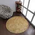 thumbnail image 1 of Rugsotic Carpets Hand Tufted Shag Polyester Eco-Friendly Area Rugs - 8'x8', Round, White Ivory, Plain Solid Design, High Pile Handmade Anti Skid Rugs for Living Room, Bed Room K00111, 1 of 5