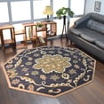 thumbnail image 1 of Rugsotic Carpets Hand Tufted Wool Eco-Friendly Area Rugs - 10'x10', Octagon, Charcoal, Modern Contemporary Design, High Pile Handmade Anti Skid Rugs for Living Room, Bed Room (K00687), 1 of 10
