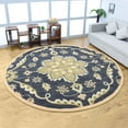 thumbnail image 1 of Rugsotic Carpets Hand Tufted Wool Eco-Friendly Area Rugs - 10'x10', Round, Charcoal, Modern Contemporary Design, High Pile Handmade Anti Skid Rugs for Living Room, Bed Room (K00687), 1 of 8
