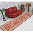 thumbnail image 1 of Rugsotic Carpets Hand Tufted Wool Eco-Friendly Area Rugs - 2'6''x10', Runner, Red Gold, Modern Contemporary Design, High Pile Handmade Anti Skid Rugs for Living Room, Bed Room (K00531), 1 of 6