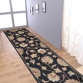 thumbnail image 1 of Rugsotic Carpets Hand Tufted Wool Eco-Friendly 2'6''x8' Area Rugs Runner Black Oriental High Pile Thick Handmade Anti Skid Indoor Rug for Living Room, Bedroom K00653, 1 of 6