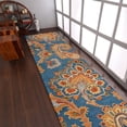 thumbnail image 1 of Rugsotic Carpets Hand Tufted Wool Eco-Friendly 2'6''x8' Area Rugs Runner Light Blue Floral Modern High Pile Thick Handmade Anti Skid Indoor Rug for Living Room, Bedroom K00151, 1 of 5