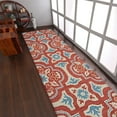 thumbnail image 1 of Rugsotic Carpets Hand Tufted Wool Eco-Friendly Area Rugs - 2'6"x8', Runner, Red Beige, Modern Contemporary Design, High Pile Handmade Anti Skid Rugs for Living Room, Bed Room (K00230), 1 of 6