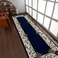 thumbnail image 1 of Rugsotic Carpets Hand Tufted Wool Eco-Friendly Area Rugs - 2'8''x10', Runner, Blue White, Modern Contemporary Design, High Pile Handmade Anti Skid Rugs for Living Room, Bed Room (K04031), 1 of 5