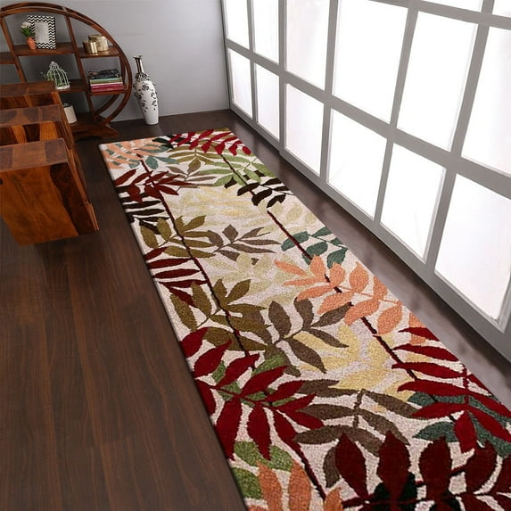 Rugsotic Carpets Hand Tufted Wool Eco-Friendly Area Rugs - 2'8''x10', Runner, Multicolor, Modern Contemporary Design, High Pile Handmade Anti Skid Rugs for Living Room, Bed Room (K04023)